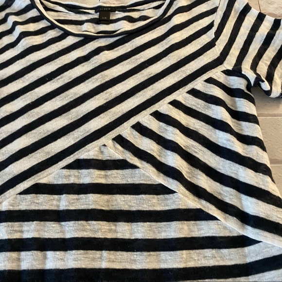 J Crew Blue and white tee shirt top size small - Picture 7 of 14